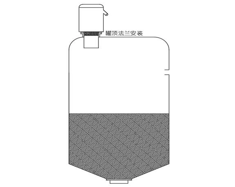 罐顶法兰安装示意图