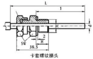卡套螺纹接头