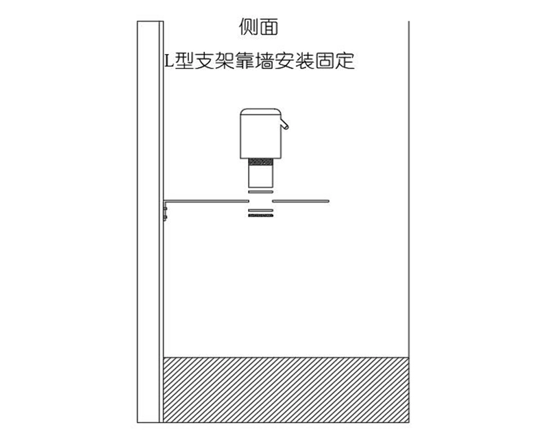 支架顶部安装示意图